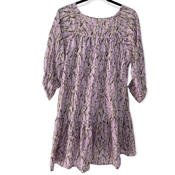 Happy X Nature Kate Hudson Luna Purple Floral Dress, size small. - Picture 2 of 7